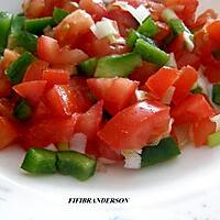 recette Salade de tomates et poivron vert (a la marocaine)