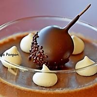 recette Mhalbi au chocolat et café garni d'un guinette à l'armagnac