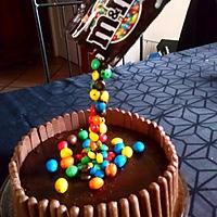 recette Gravity cake M&M 's - signe l' atelier de Roxane