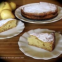 recette Gâteau poire et ricotta