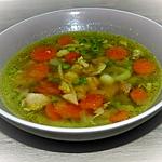 recette Bouillon de poulet aux légumes
