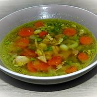 recette Bouillon de poulet aux légumes