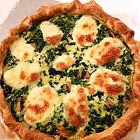 recette Quiche aux épinards et à la truite fumée