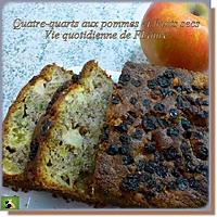 recette Quatre-quarts aux pommes et fruits secs