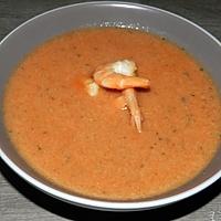 recette SOUPE AUX POISSONS GARNIE DE SCAMPIS