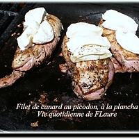 recette Filet de canard au picodon, à la plancha