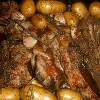 recette Collier d agneau et poitrine d agneau aux pommes de terre grenaille