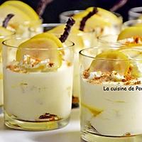 recette Tiramisu aux poires flambées à la liqueur de poires Williams et spéculoos