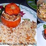 recette TOMATES FARCIES (farce au foies de volaille)