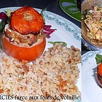 recette TOMATES FARCIES (farce au foies de volaille)