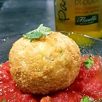 recette Arancini aux légumes et mozzarella ( pour finir mon risotto )