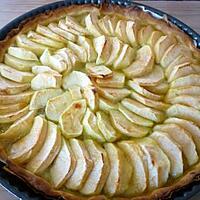 recette Tarte aux pommes et à la rhubarbe