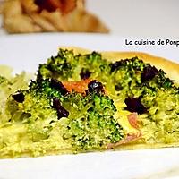 recette Tarte au brocoli et ail noir