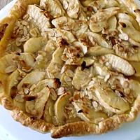 recette tarte aux pommes miel et amandes