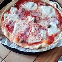 recette Pizza jambon-mozzarella di buffala