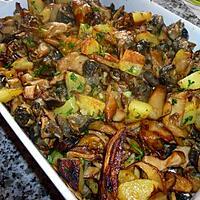 recette Fricassée de cèpes,escargots et pommes de terre nouvelles