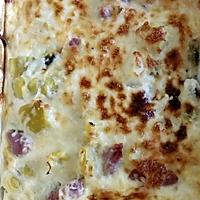 recette gratin poireau jambon fumé