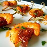 recette Brocttes de crevettes au chorizos