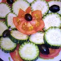 recette salade de concombres aux tomates