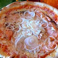 recette PIZZA AU SAUMON