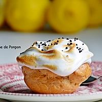 recette Chou garni de crème citron meringuée et perles de chocolat