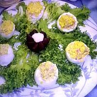 recette salade d'oeufs farcis (oeufs mimosas)