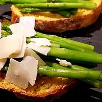 recette Brushetta aux asperges croquantes