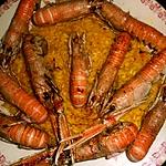 recette Langoustines flambées au cognac sur un risotto au safran