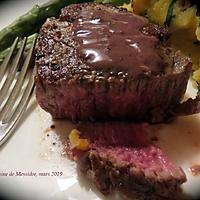 recette Médaillons de filet de boeuf au poivre +