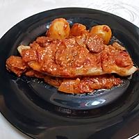 recette Cabillaud au chorizo