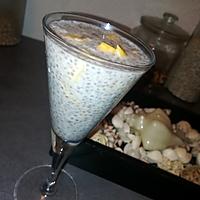 recette Pudding au lait de coco graine de chia et mangue