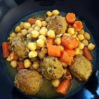 recette Tajine Pois chiches et boulettes