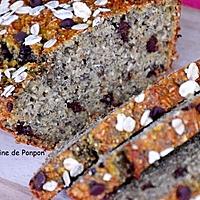 recette Banane bread healty aux graines de chia, noix de coco et pépites de chocolat