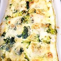 recette Gratin poulet,brocolis,champignons