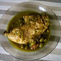 recette tajine de poulet aux olives vertes