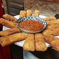 recette Frites de polenta, coulis de tomates au basilic