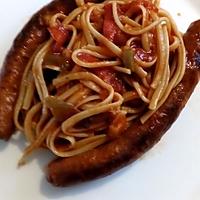 recette spaghetti merguez