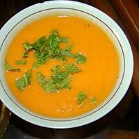 recette Bisque de carottes au gingembre et à la menthe