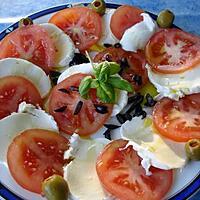 recette salade estivale tomates mozzarelle olives