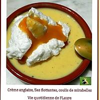 recette Iles flottantes, coulis de mirabelles (Cooking chef et Micro-ondes)