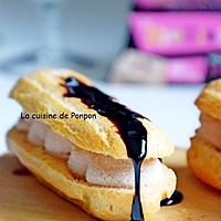 recette Éclair garni de mousse de foie gras au poivre de Sichouan