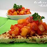 recette Salsa express tomates et pêches