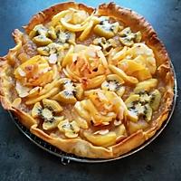 recette Tarte ....à l'écrasée de pommes & cannelle au doux miel de Lavande