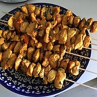 recette BROCHETTE DE POULET MARINÉ