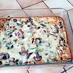 recette Quiche sans pâte poireaux, jambon, champignons
