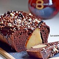 recette Gâteau au chocolat garni de poires entières parfumées à la liqueur de poire Williams