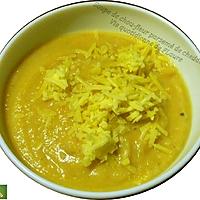 recette Soupe de chou-fleur parsemée de cheddar