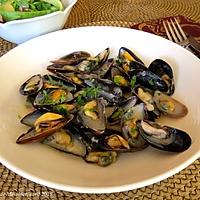 recette Moules à la crème de pastis + bis