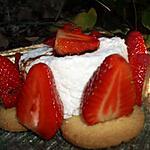 recette Fraises marinées au vinaigre balsamique, mousse de petits suisses au citron vert sur galettes bretonnes
