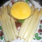 recette Asperges blanches des landes sauce hollandaise